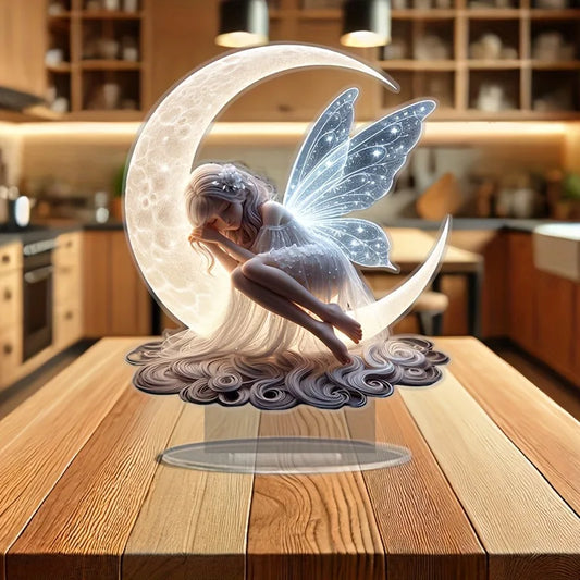 1 piece of charming crescent fairy decoration ornaments - kitchen decoration and office decoration. The Perfect Gift