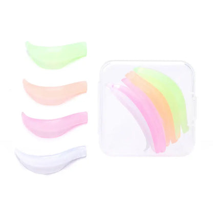 4 Pairs Silicone Eyelash Perm Pad Lifting Lashes Rods Shield Recycling 3D Eyelash Curler Accessories Applicator Makeup Tools