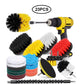 UNTIOR Electric Drill Brush Attachment Set Power Scrubber Brush Car Polisher Kitchen Bathroom Cleaning Kit Toilet Cleaning Tools