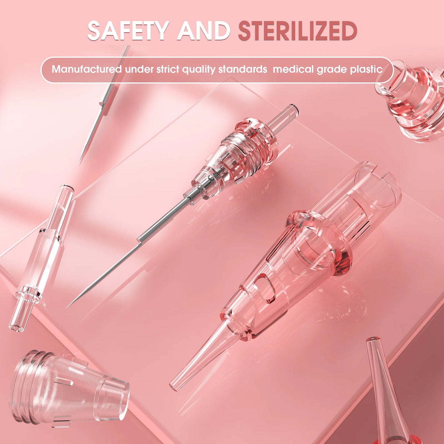 Popu Pinki Disposable Sterilized Cartridge Tattoo Needles Suit for Make-up Eyebrows Eyeliner Lips Tattoo Needles 20pcs/Lot
