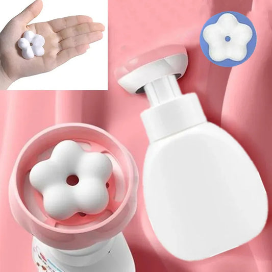 300ML Flower Type Soap Dispenser Soap Dispenser Flower Foam Bottle Hand Sanitizer Bottle Children Travel Bathroom Supplies