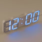 1PC 3d Digital Clock Creative Gift Multi-Functional Electronic Clock For Students With Large Screen Wall Mounted Clock