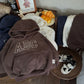 Children's Fleece Suits Insulated Baby Boy Winter Clothes Sets Letters Pullover Hoodie Sweater Top Pants Outfit Girl Tracksuit
