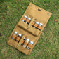 Portable Camping Seasoning Spices Bottle Tableware Leather Storage Bag Portable Kit For BBQ Picnic Kitchen