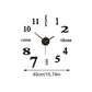 3D Luminous Wall Clock Frameless Acrylic DIY Digital Clock Wall Stickers Mute Clock for Living Room Bedroom Office Wall Decor