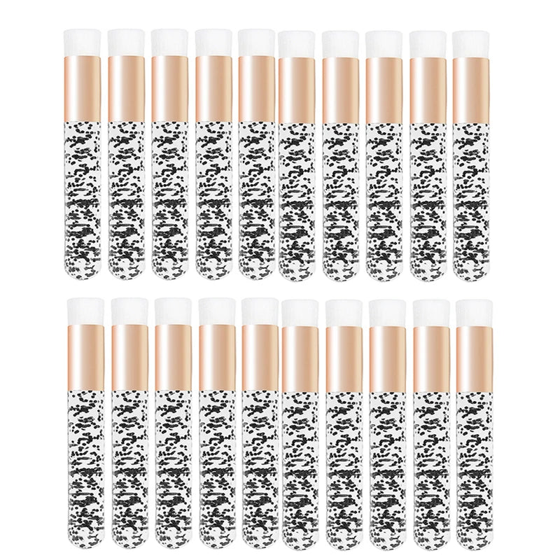 20 Pcs Crystal Eyelash Cleaning Brush Lashes Shampoo Brush Eyelash Extension Peel Off Blackhead Remover Makeup Tools Supplies