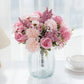 1PC Artificial Flowers Cheap New Year's Decoration Wedding Garden Peony Arch Christmas Home Fake Silk Rose Hydrangeas Vase for
