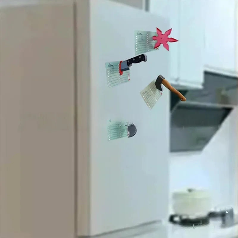 Mini Funny Knife Magnetic Fridge Stickers 3D Fun Axe Fridge Magnet Home Decorations home accessories Fridge For Iron Surface