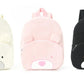 Customized Name Toddler Cartoon Backpack Cartoon Bear Corduroy Large Capacity Backpack Embroidered Name Backpack Cute Plush Bag