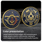 U.S. White House Gold Plated Two Tone Fake Medallion, Metal Badge, Masonic Collectible Coin, Party Decoration, Thanksgiving Gift