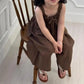 2025 Summer New Girls Jumpsuit Loose Children Wide Leg Pants Cotton Baby Girls Sling Pants Fashion Kids Clothes