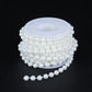 5yards/roll Imitation Pearl Chain White 3-12mm Round Beads Chain for Home Wedding Clothing Decoration Jewelry Making Accessories