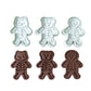 3Pcs Halloween Skull Cookie Cutter 3D Plastic Skeleton Gingerbread Man Biscuit Mold Fondant Pastry Cartoon Cake Decoration