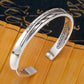 925 Sterling Silver Bracelet Bangle Feather Golden Flower Vintage Punk For Woman Men Fashion Jewelry Gift Dropship Wholesale