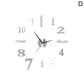 3D Luminous Wall Clock Frameless Acrylic DIY Digital Clock Wall Stickers Mute Clock for Living Room Bedroom Office Wall Decor