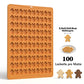 Creative Gingerbread Man Biscuit Mold 100 Hole Silicone Baking Biscuit Mold Mini Pet Dog Snack Biscuit DIY Chocolate Mold