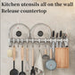 Kitchen Hook Punch-free Hanging Rod Spovel Hanger Row Hook Multifunctional Wall-mounted Storage Knife Holter