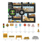 Large City Road Map DIY Scene Road Signs Car Parking Lot Game Children Playing Traffic Mat Climbing Carpets for Baby Toys Gifts
