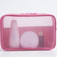 Makeup Bag Women Travel Toiletry Wash Makeup Bag Storage Case Zipper Make Up Bags Black Dot Transparent Mesh Cosmetic Bag