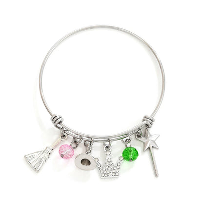 Wicked the musical Charm Necklace For Women Men Magic Wand Witch Hat Pendant Matching Couples Valentine's Day Gifts Jewelry