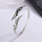 925 Sterling Silver Bracelet Bangle Feather Golden Flower Vintage Punk For Woman Men Fashion Jewelry Gift Dropship Wholesale