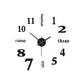 3D Luminous Wall Clock Frameless Acrylic DIY Digital Clock Wall Stickers Mute Clock for Living Room Bedroom Office Wall Decor