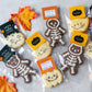 3Pcs Halloween Skull Cookie Cutter 3D Plastic Skeleton Gingerbread Man Biscuit Mold Fondant Pastry Cartoon Cake Decoration