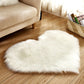 30x40cm Plush Carpet Heart Shaped Faux Fur Rug Imitation Wool Christmas Coffee Table LivingRoom Shag Carpet Solid Color Style