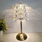 Crystal Led Table Lamp Rechargeable Book Light Night Light for Reading Bedside Bedroom Atmosphere Retro Hotel Bar Decor Dimmable