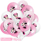 Minnie Mouse Birthday Party Decorate Girls Disposable Tableware Balloon Cups Plates Tablecloth Balloon Baby Shower Party Supply