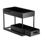 New 2 Tier Under Sink Organizer Sliding Cabinet Basket  Kitchen Organizer Organizer Storage Rack with Hooks Hanging Cup Bathroom