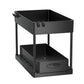 New 2 Tier Under Sink Organizer Sliding Cabinet Basket  Kitchen Organizer Organizer Storage Rack with Hooks Hanging Cup Bathroom
