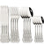 16Pcs Cutlery Sets Vintage Stainless Steel Tableware Dinner Knife Fork Dessert Spoon Dinnerware Set Kitchen Flatware