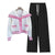 New In Spring Women's 2 Pieces Set Sweet Preppy Style Sweater Cardigan Long Sleeve Crop Top Wide Leg Pants Casual Lady's Outfits
