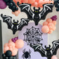 Halloween black bat foil balloons Halloween party supplies bat theme hanging bat decoration horror element atmosphere decoration