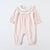 Infant Baby Girls Jumpsuit+Hat Embroidery Lace Stitching Cotton Long Sleeve Toddler Baby Girl Romper Spring Autumn Baby Clothes