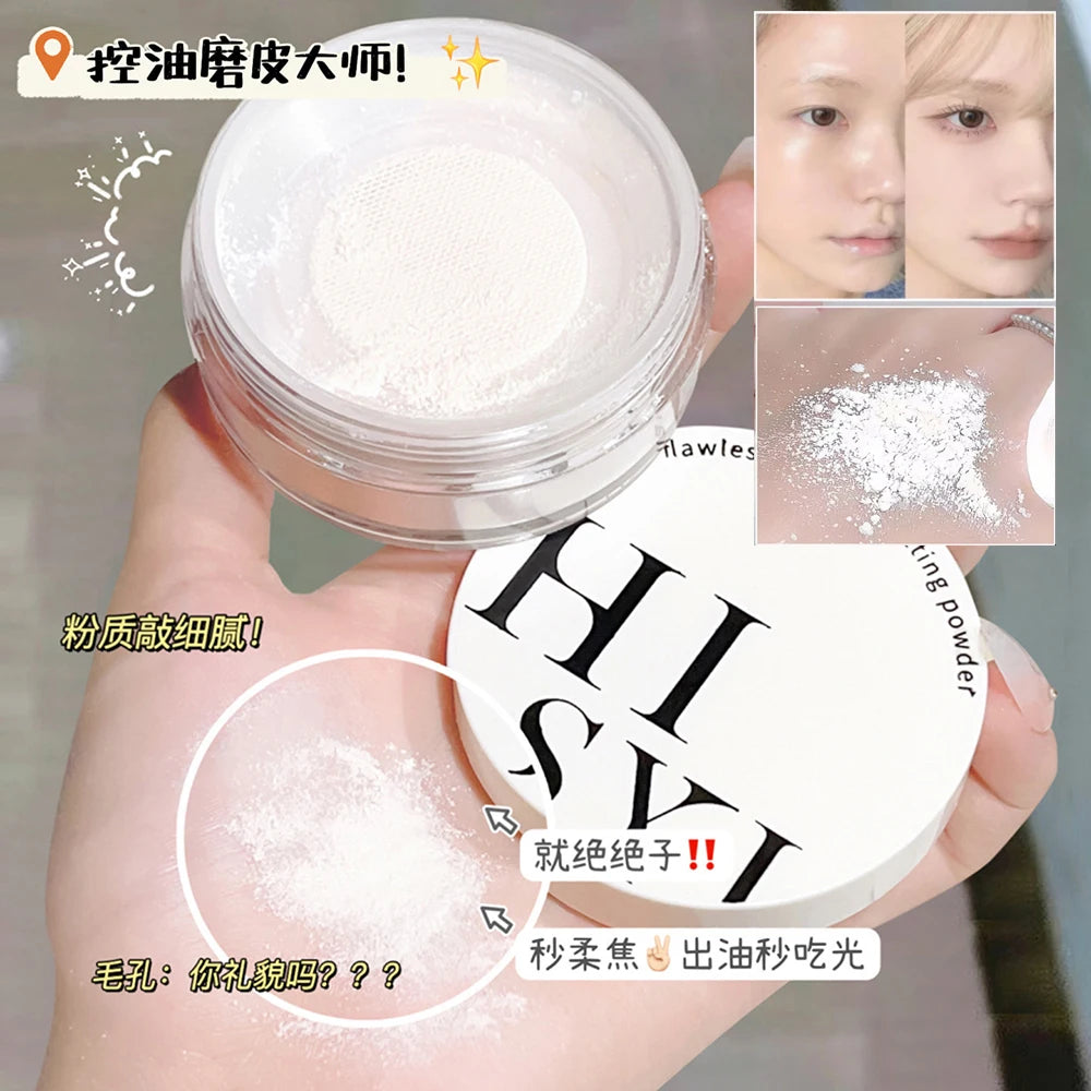 Light Air Loose Powder Transparent White Long lasting matte finish makeup Oil Control Cover flour cosmetics Korea