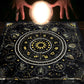 1 Stück Tarotkarten-Tischdecke, 12 Sternzeichen-Astrologie-Altartuch, Wahrsager-Astrologie-Prophezeiungskartenmatte, Drop-Brettspiel-Tischdecke