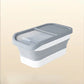Collapsible Cat Dog Food Storage Container with Lid Folding Pet Food Container Airtight Sealing Box Kitchen Grain Storage Boxes