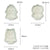 3Pcs Halloween Skull Cookie Cutter 3D Plastic Skeleton Gingerbread Man Biscuit Mold Fondant Pastry Cartoon Cake Decoration