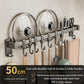 Kitchen Hook Punch-free Hanging Rod Spovel Hanger Row Hook Multifunctional Wall-mounted Storage Knife Holter
