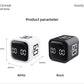 Gravity Flip Timer Silent Vibration Sound Alarm 5-60 Minutes and Custom Countdown Perfect For Working Learning Cooking Study
