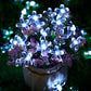 Solar String Lights Cherry Blossom LED Garland Lights Outdoor Solar Garden Patio Decor Lights Christmas Wedding Party Decoration