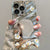 Luxury Flower Make Up Mirror Phone Case For iPhone 13 11 15 14 16 Pro Max 12 16promax 15promax 14promax Shockproof Funda Cover