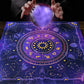 1 Stück Tarotkarten-Tischdecke, 12 Sternzeichen-Astrologie-Altartuch, Wahrsager-Astrologie-Prophezeiungskartenmatte, Drop-Brettspiel-Tischdecke