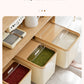 10KG Rice Container Rice Storage Box Pet Food Container Sealed Cereal Dispenser with Buckle Insect Proof Grain Kitchen Organizer