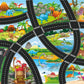 Large City Road Map DIY Scene Road Signs Car Parking Lot Game Children Playing Traffic Mat Climbing Carpets for Baby Toys Gifts