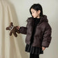 Winter Kids Warm Down Coats Autumn Children Cotton-Padded Jackets Boys Girls Clothing Baby Hooded Outerwear 3-12 Years