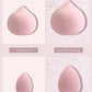 Maange 5 PCs Mini Cosmetic Egg Wet and Dry Dual Use Foam Large Powder Puff Makeup Tools