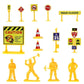 Large City Road Map DIY Scene Road Signs Car Parking Lot Game Children Playing Traffic Mat Climbing Carpets for Baby Toys Gifts